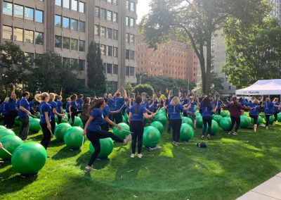 DRŌM Energizer with 130 Manulife employees